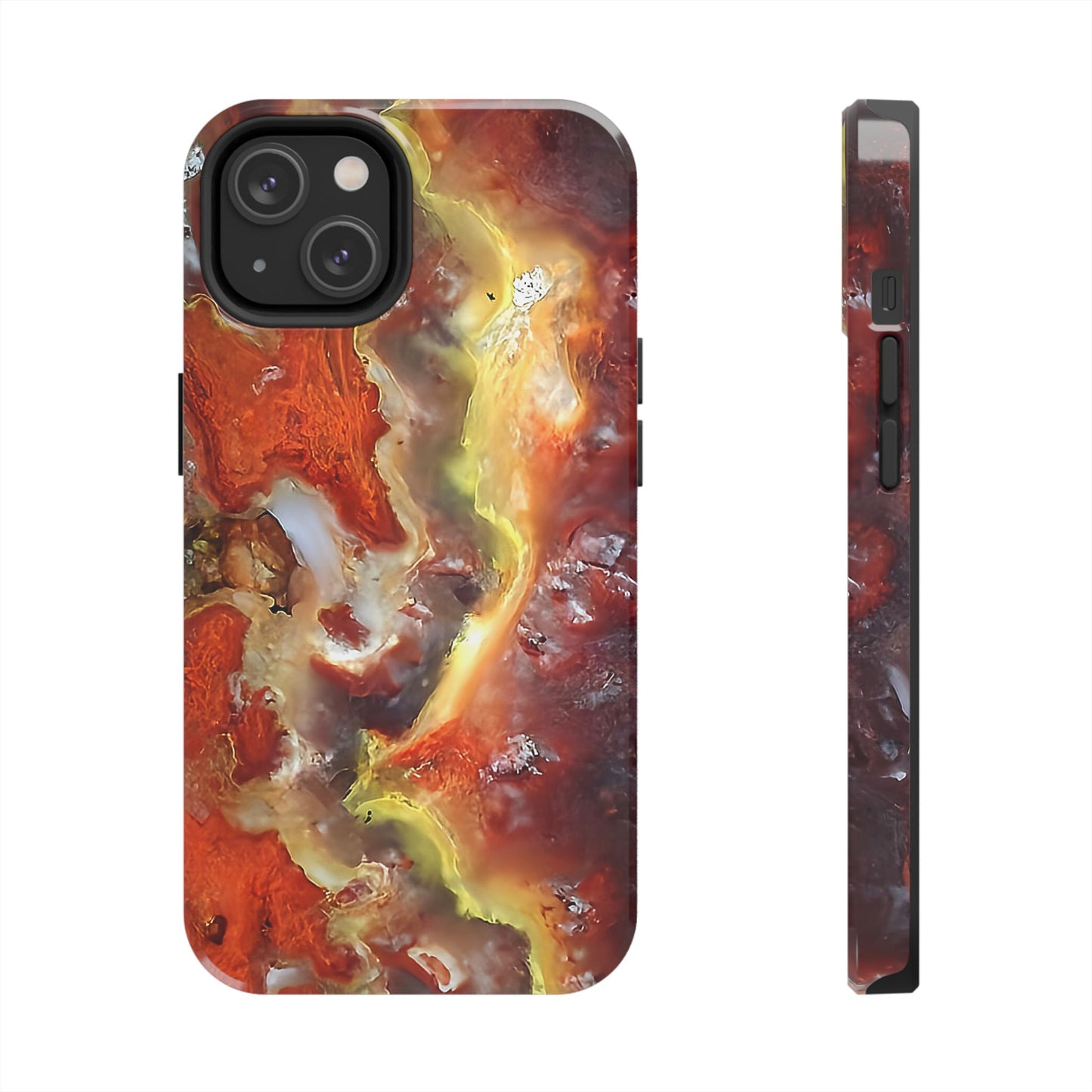 Wildfire Hyalite Bubble Opal iPhone 14 Tough Phone Case