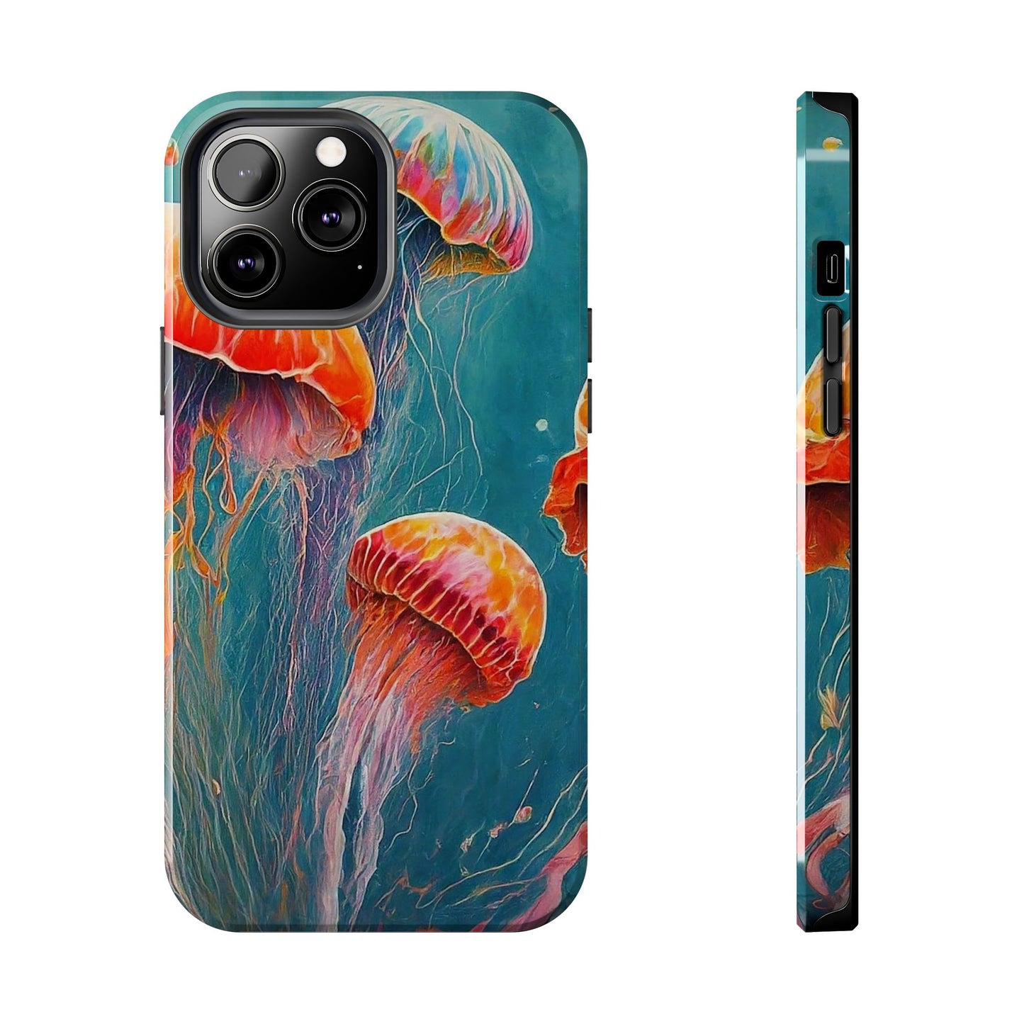 Multi Jellyfish iPhone 13 Tough Phone Case