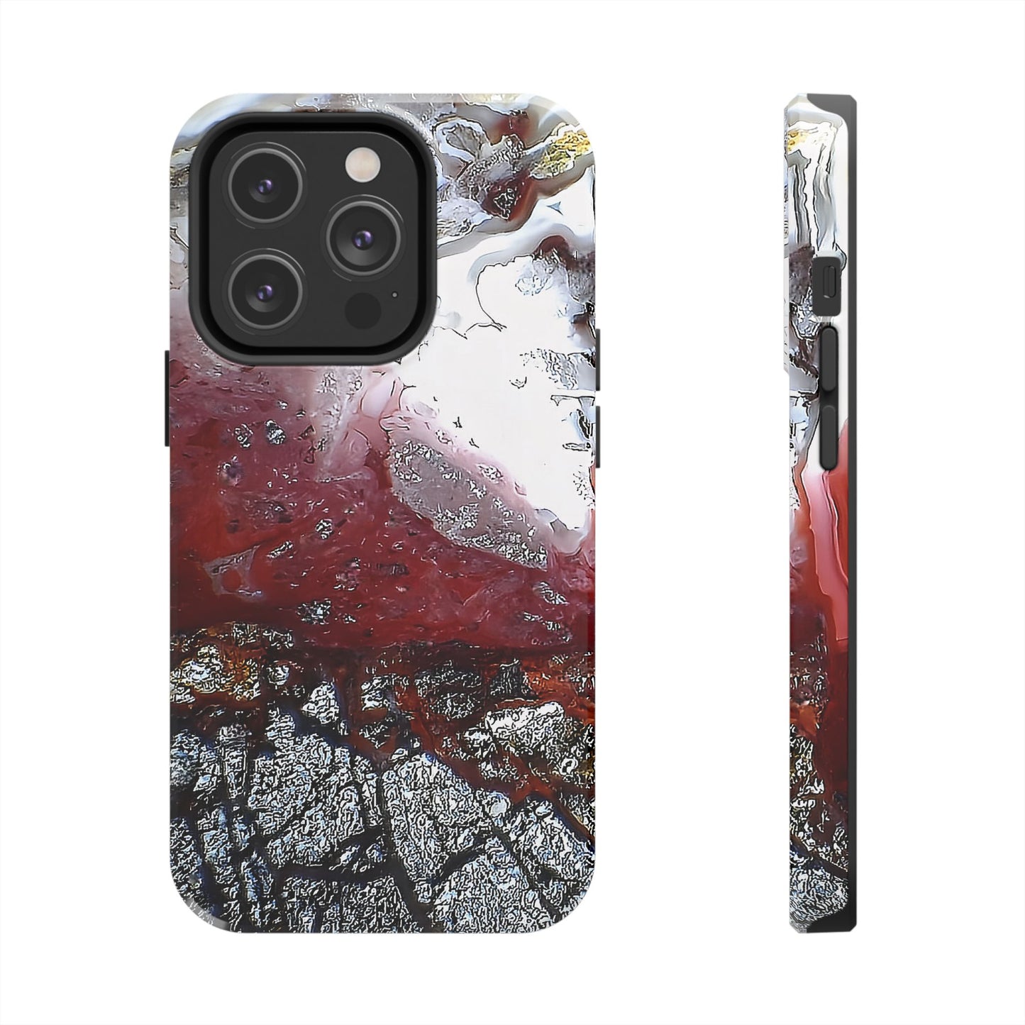 Laguna Lace Agate iPhone 14 Tough Phone Case