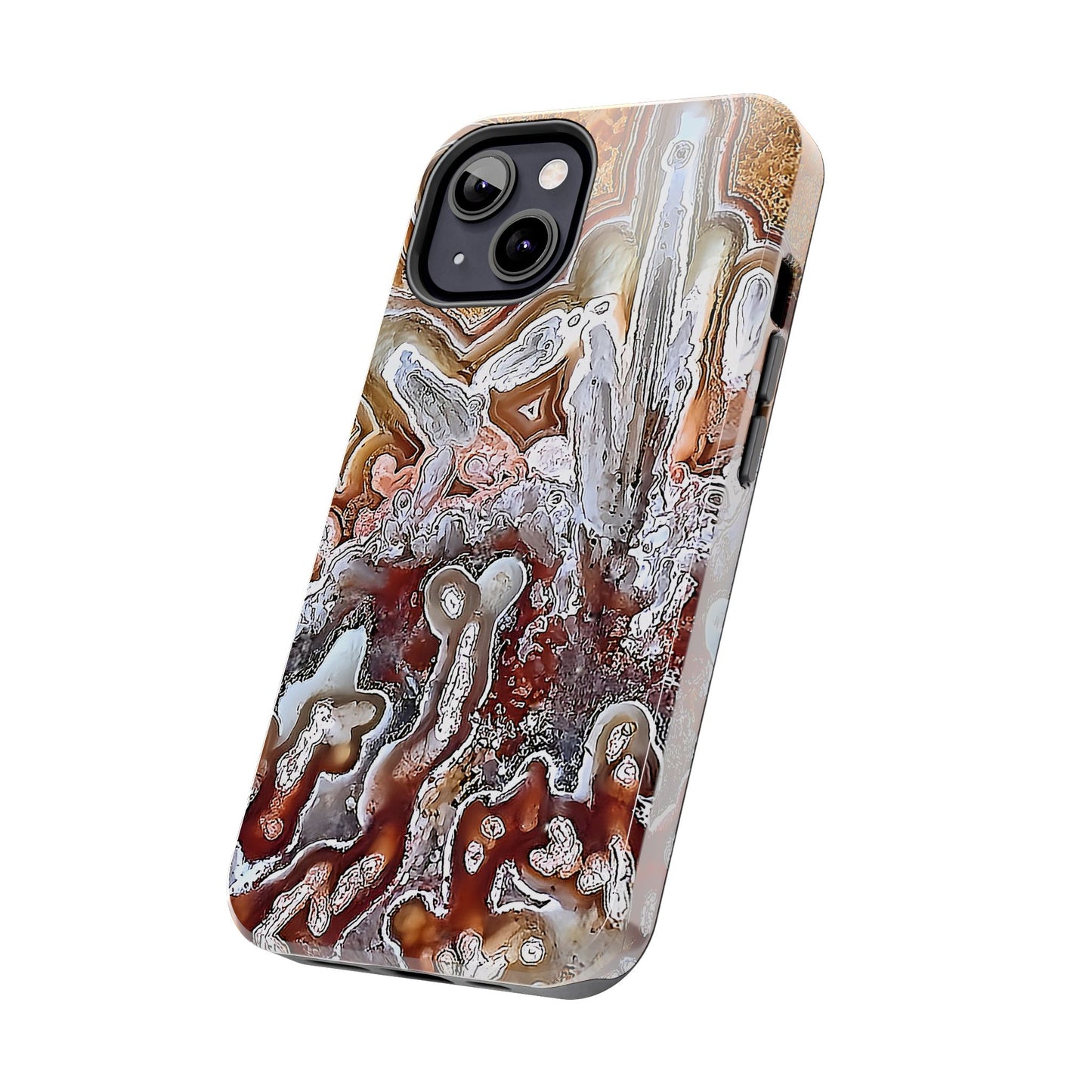 Lacey Agate iPhone 13 Tough Phone Case