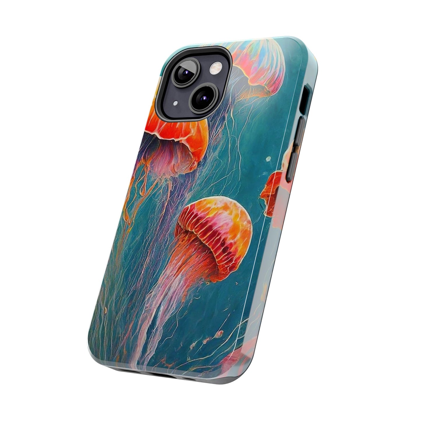 Multi Jellyfish iPhone 13 Tough Phone Case