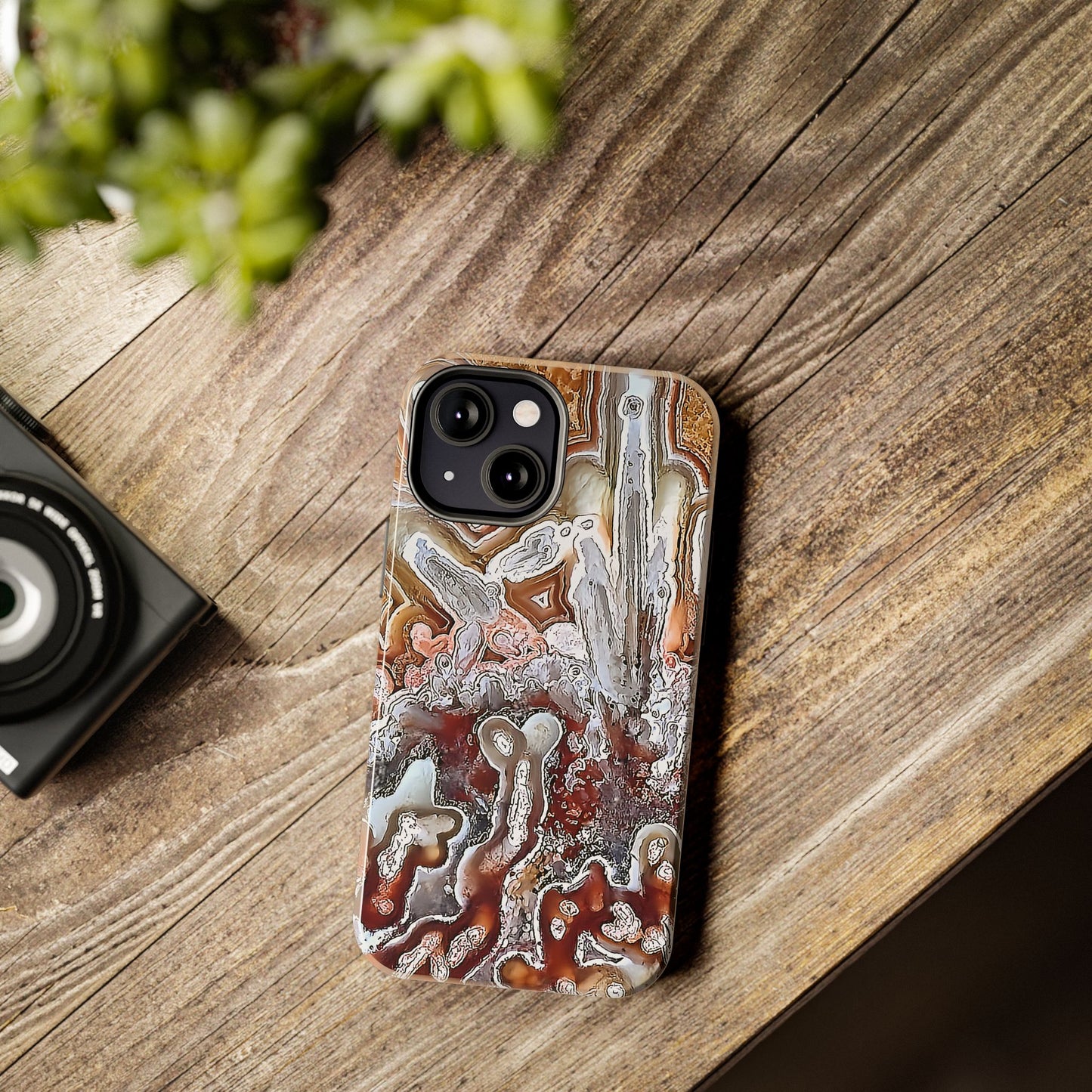 Lacey Agate iPhone 13 Tough Phone Case