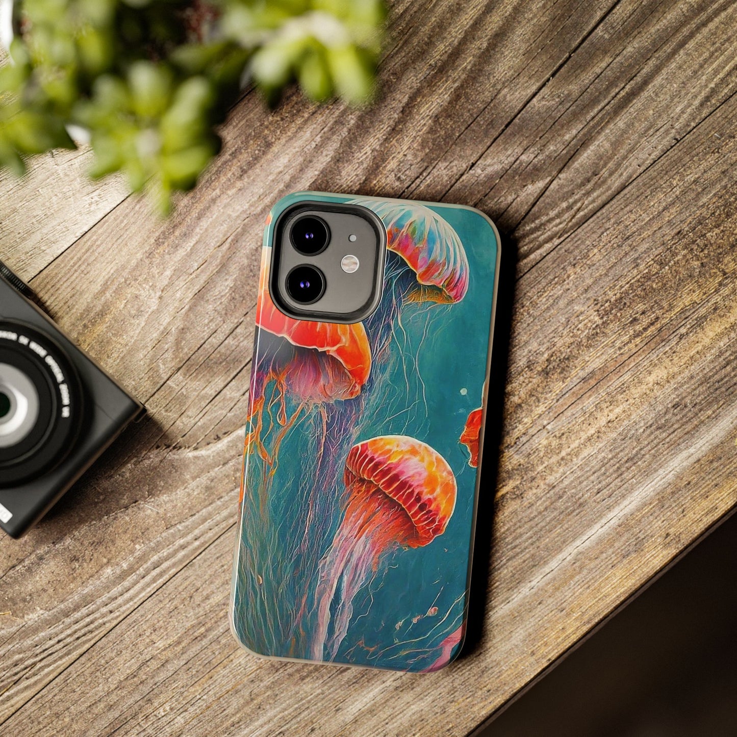 Multi Jellyfish iPhone 12 Tough Phone Case