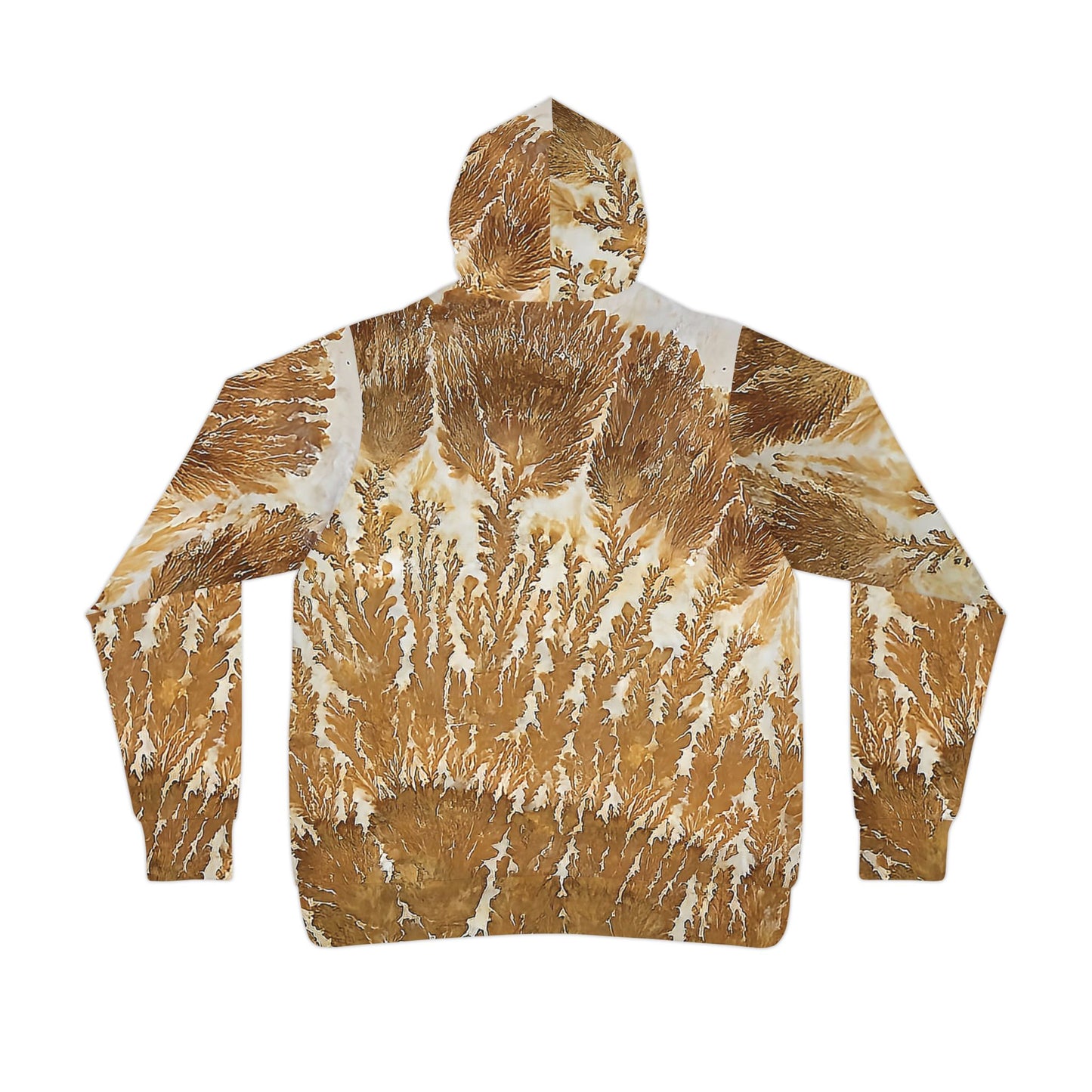 Vibrant rock art hoodies – Unique unisex custom hooded sweatshirt with a colorful branching dendrites tie dye like patterns for men and women