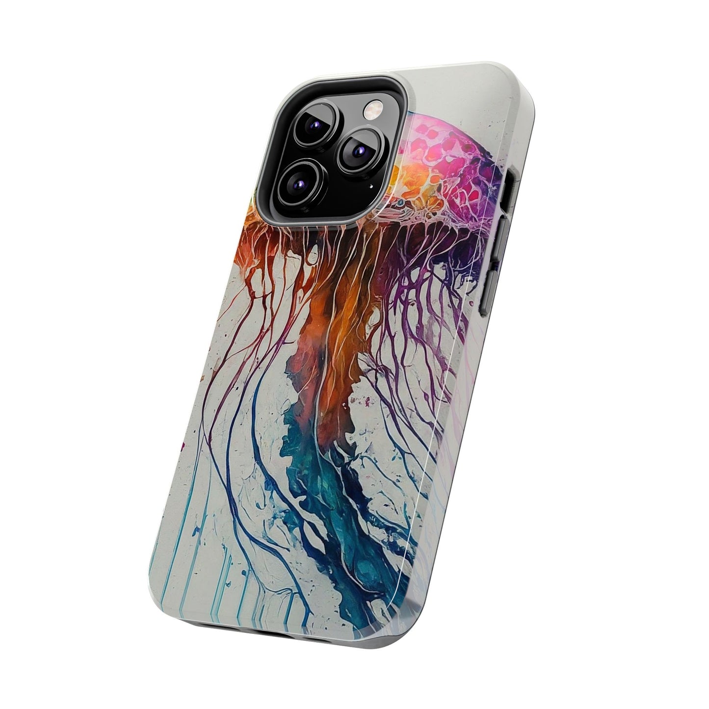 Water Color Jellyfish iPhone 13 Tough Phone Case