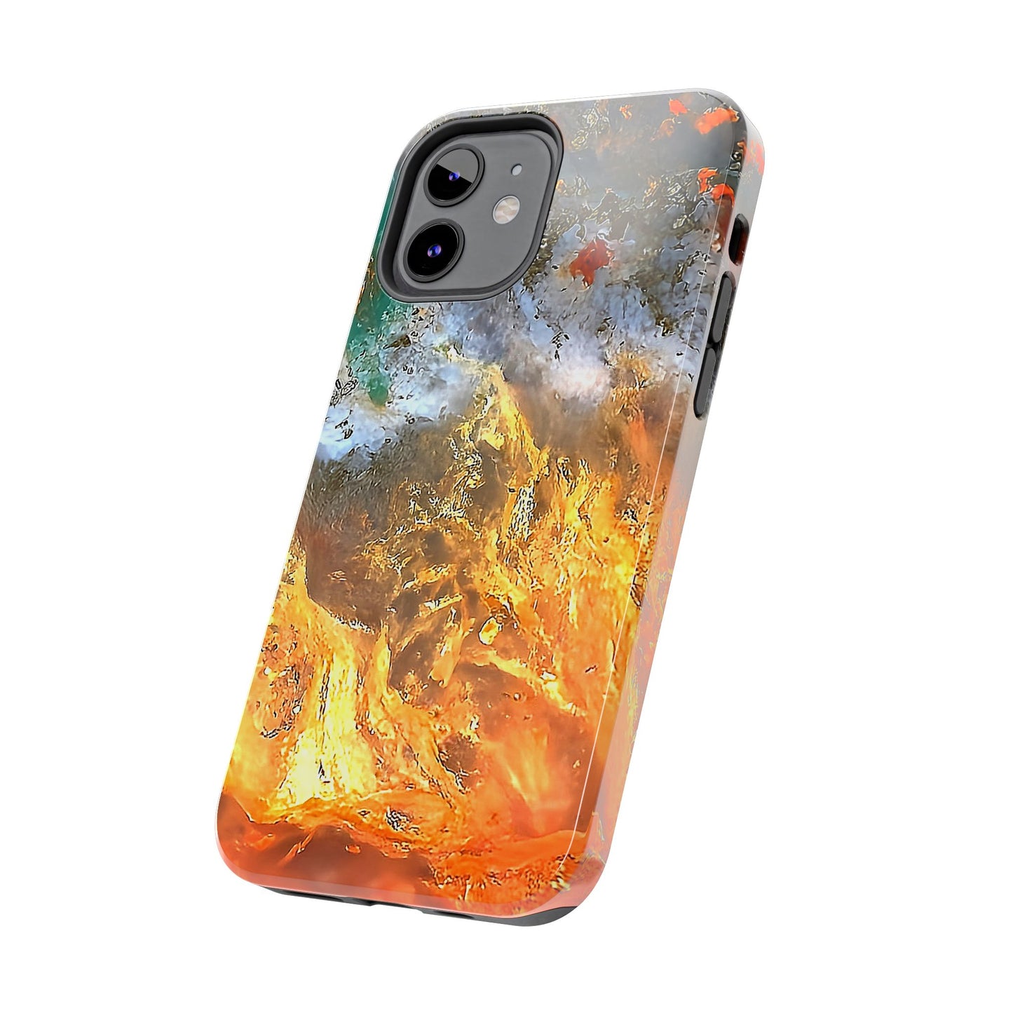 Flame Agate iPhone 12 Tough Phone Case