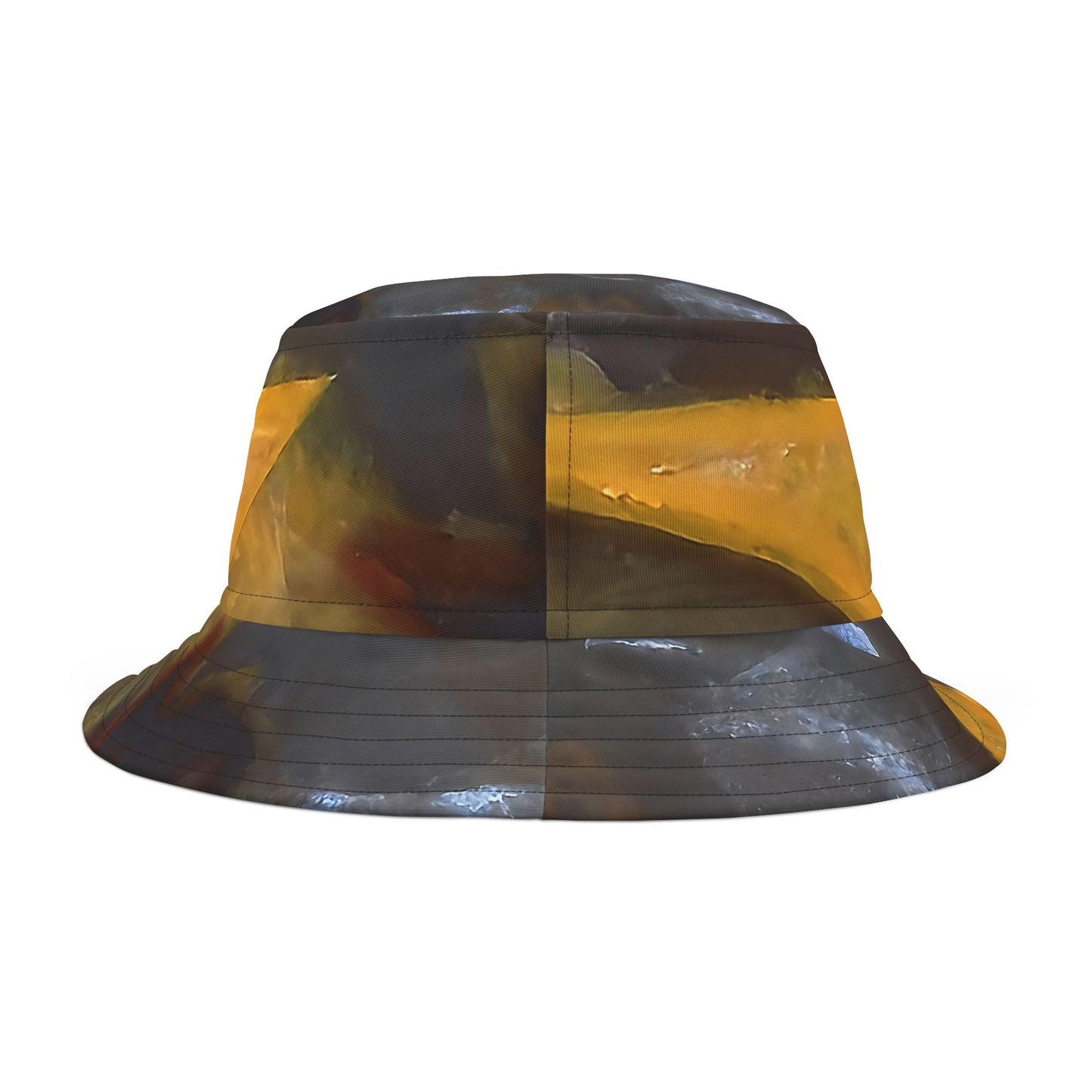 Rock Art-Inspired Floppy Bucket Hat –Timor Agate- Unique Tie-Dye Ish Design