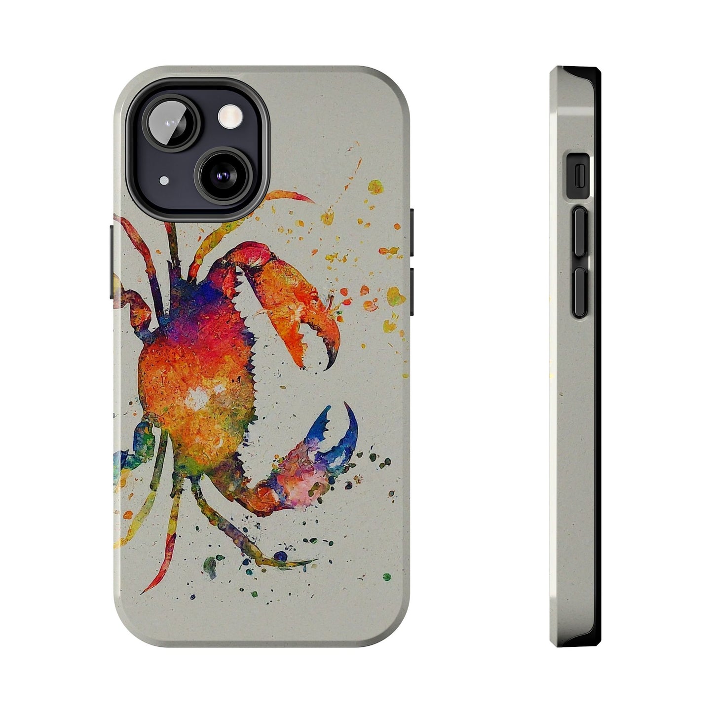 Water Color Crab iPhone 13 Tough Phone Case