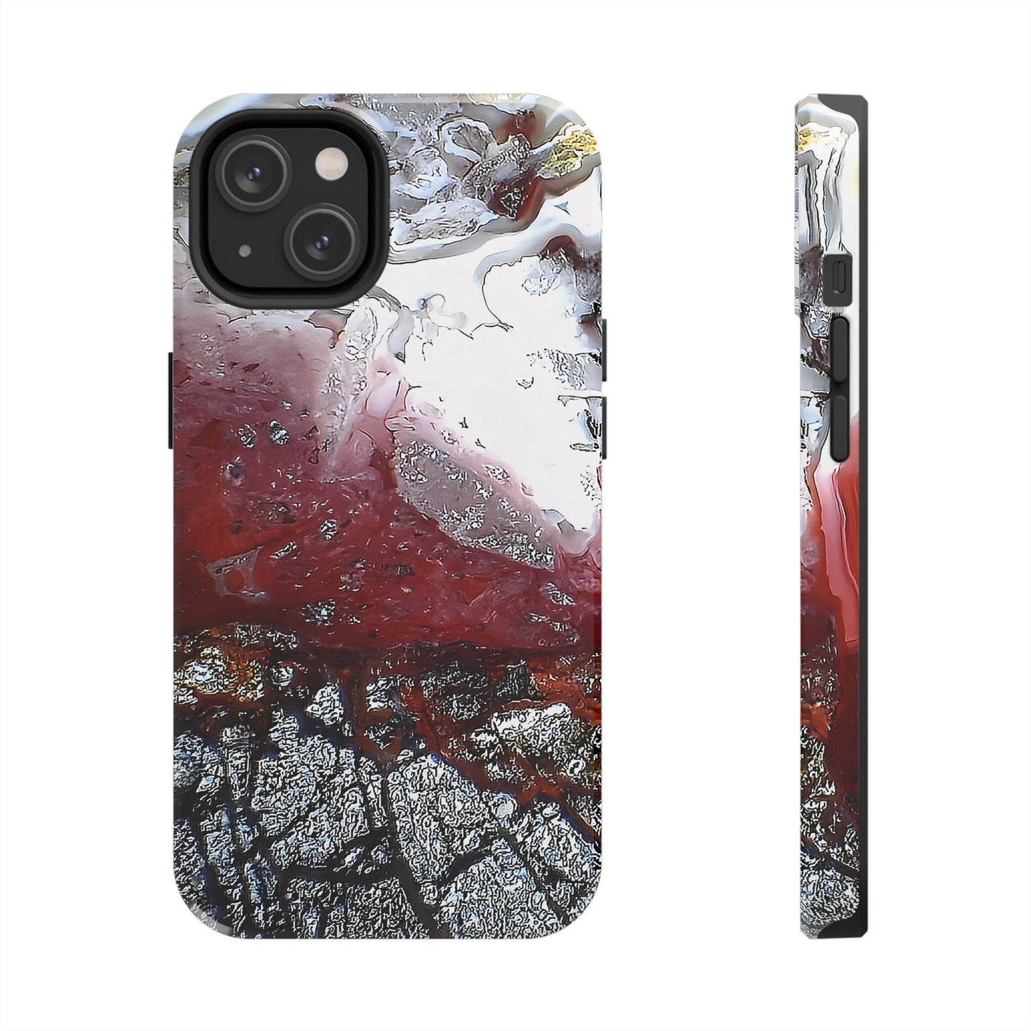 Laguna Lace Agate iPhone 14 Tough Phone Case