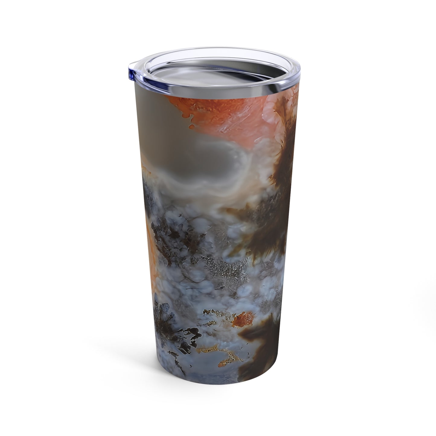 Texas Plume Agate Tumbler 20oz