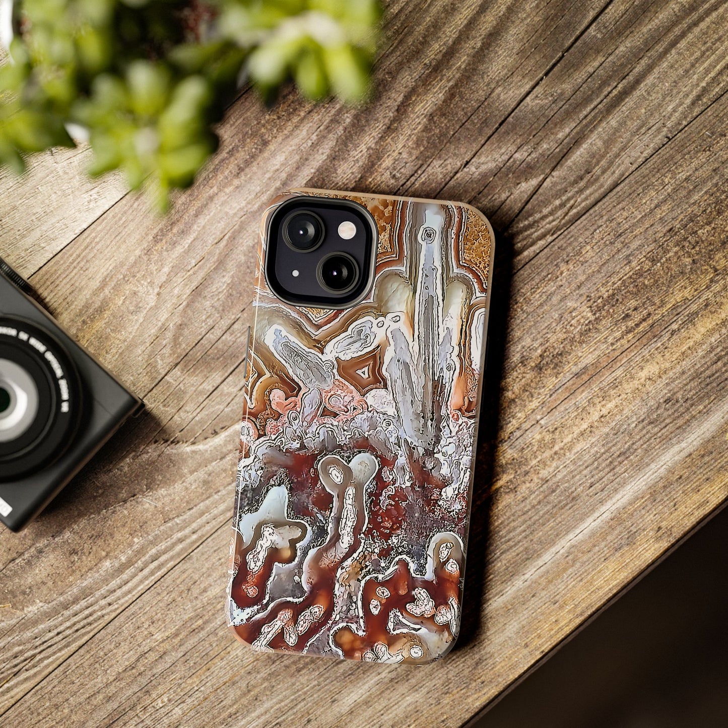 Lacey Agate iPhone 13 Tough Phone Case