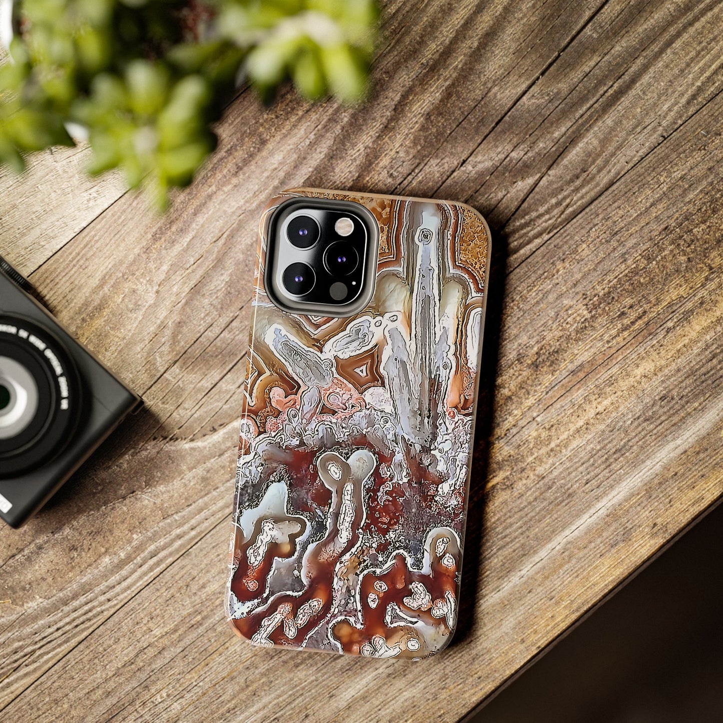 Lacey Agate iPhone 12 Tough Phone Case