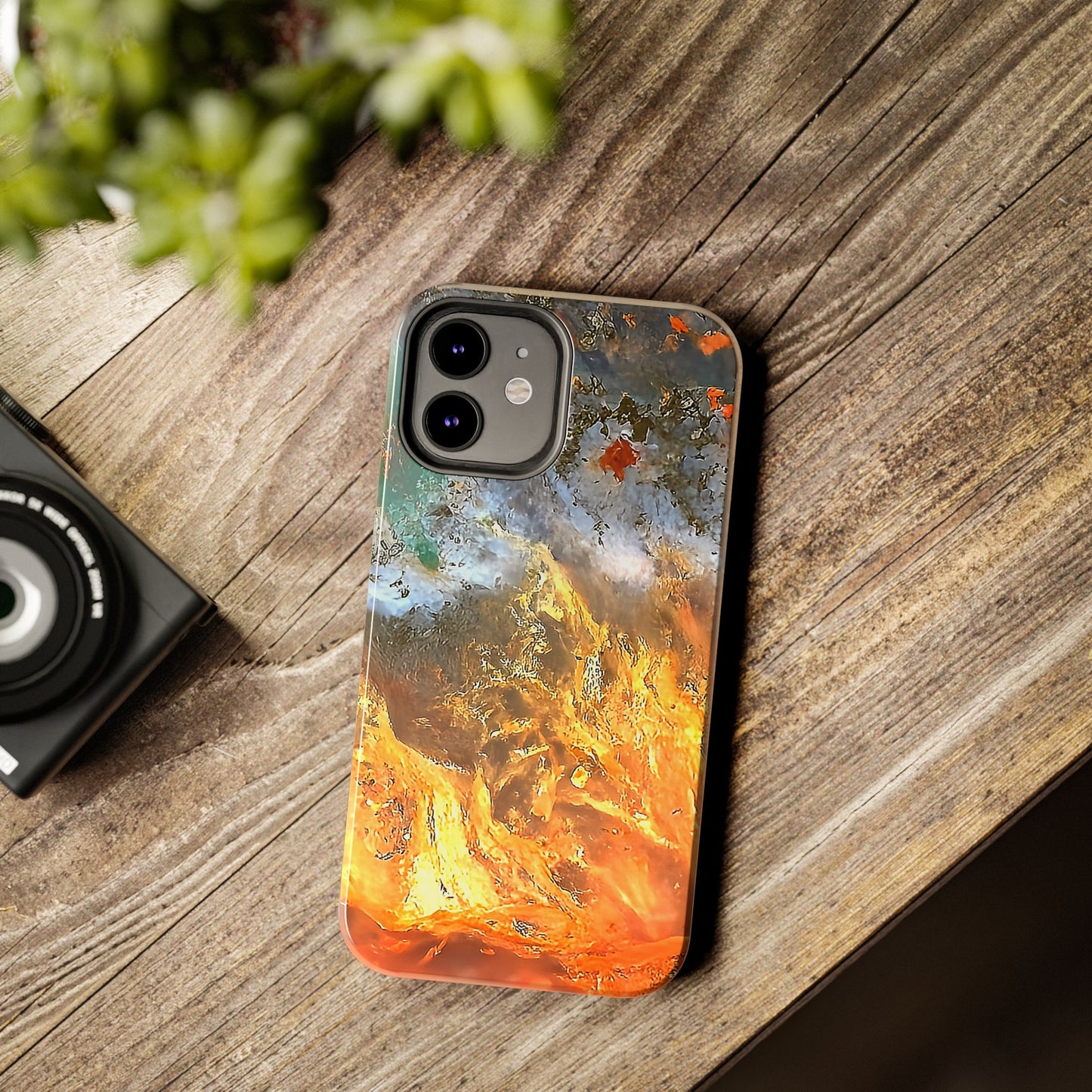 Flame Agate iPhone 12 Tough Phone Case