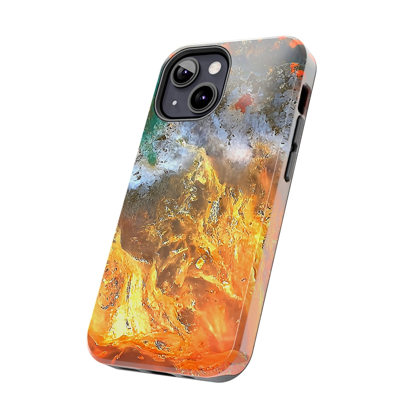 Flame Agate iPhone 13 Tough Phone Case