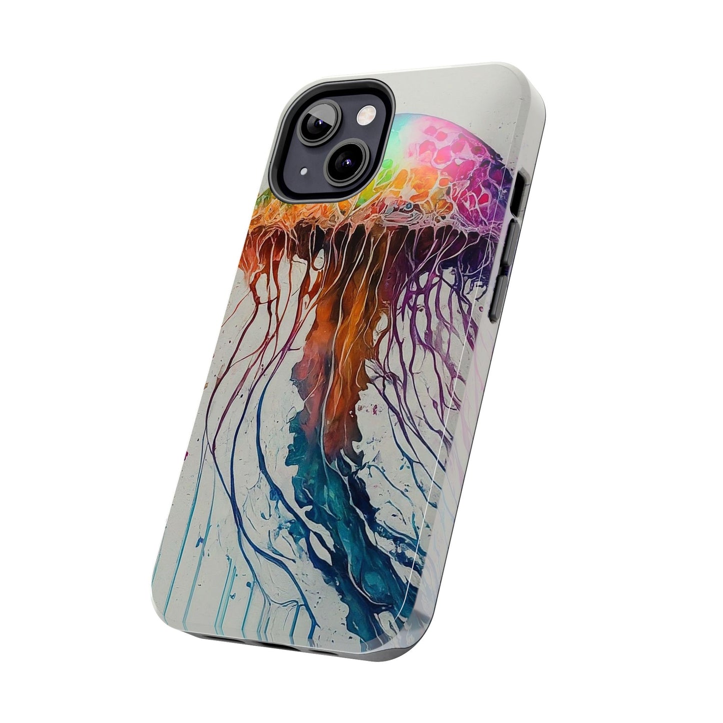 Water Color Jellyfish iPhone 13 Tough Phone Case