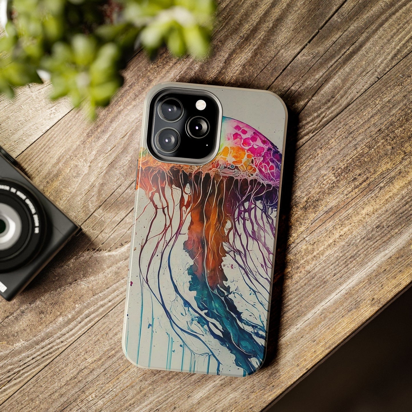 Water Color Jellyfish iPhone 13 Tough Phone Case