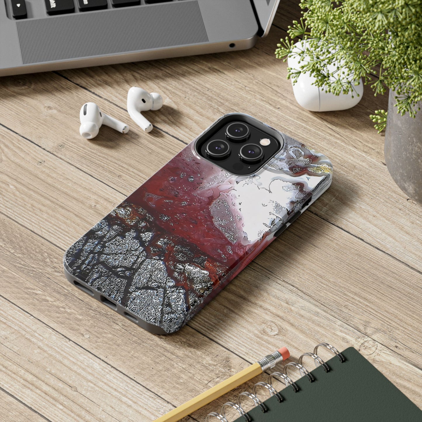 Laguna Lace Agate iPhone 14 Tough Phone Case