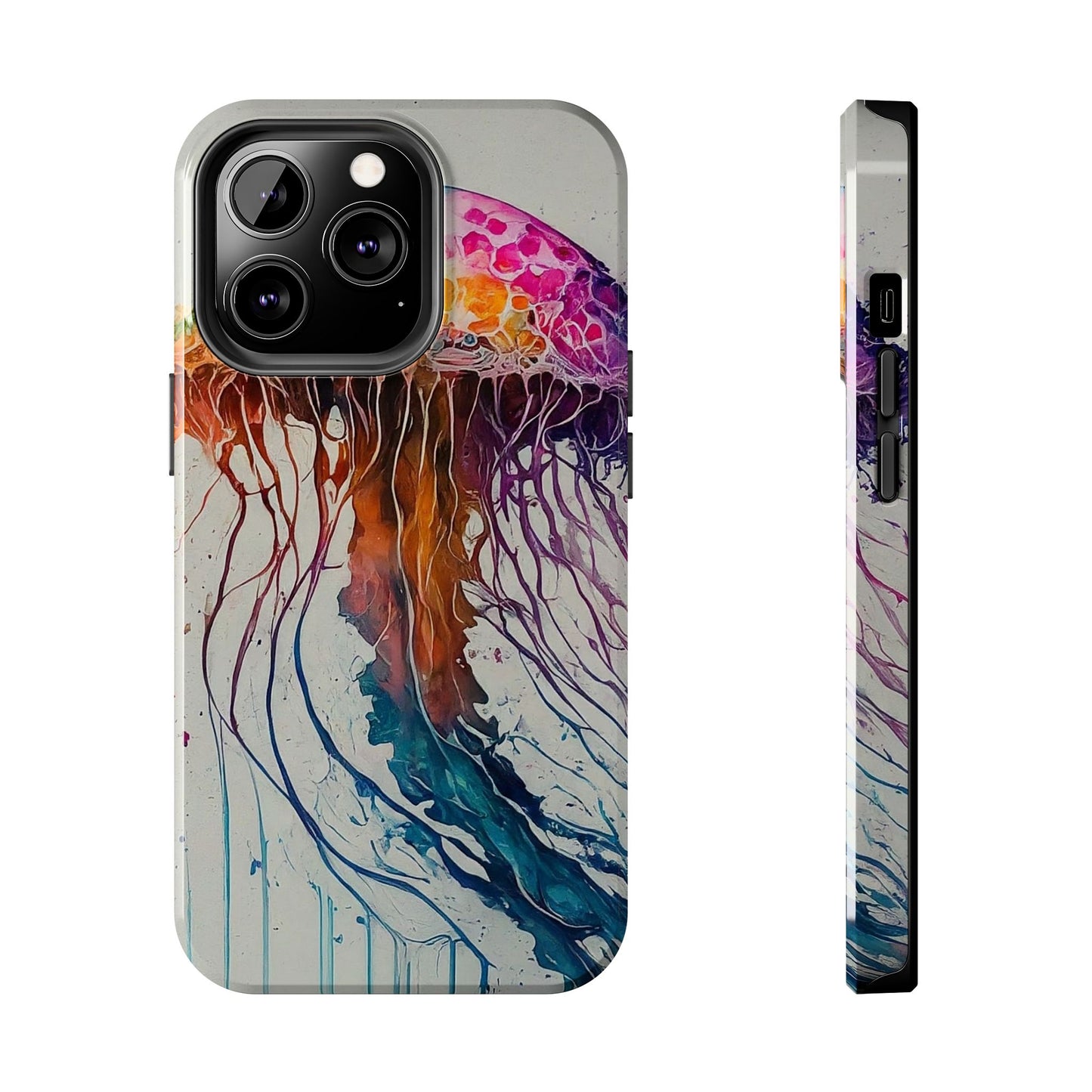 Water Color Jellyfish iPhone 13 Tough Phone Case