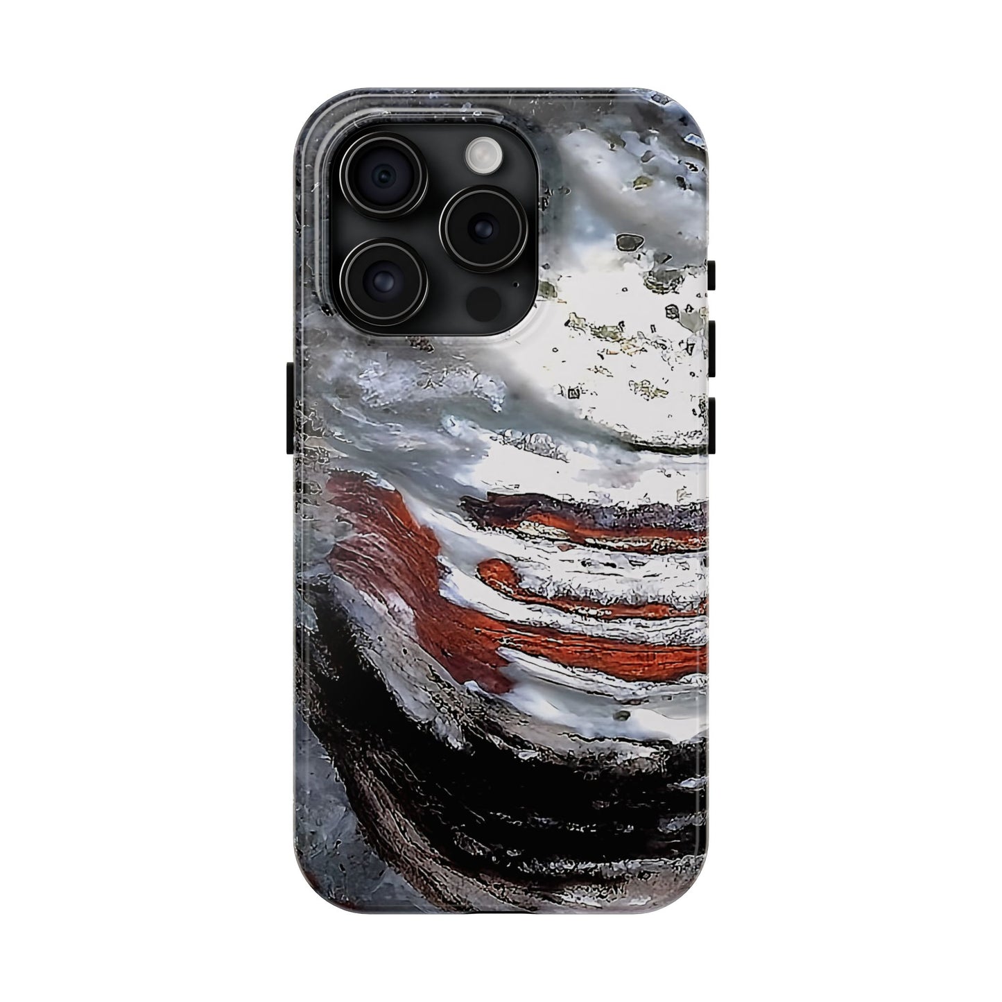 Stromatolite Collenia undosa iPhone 15 Tough Phone Case