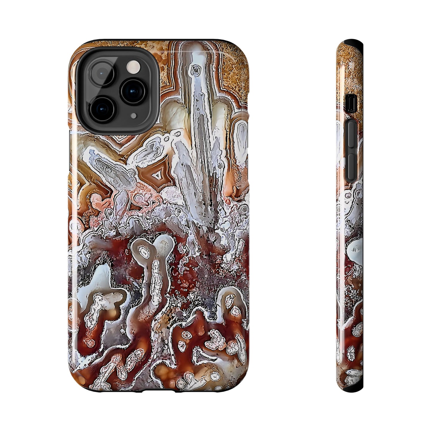 Lacey Agate iPhone 11 Tough Phone Case