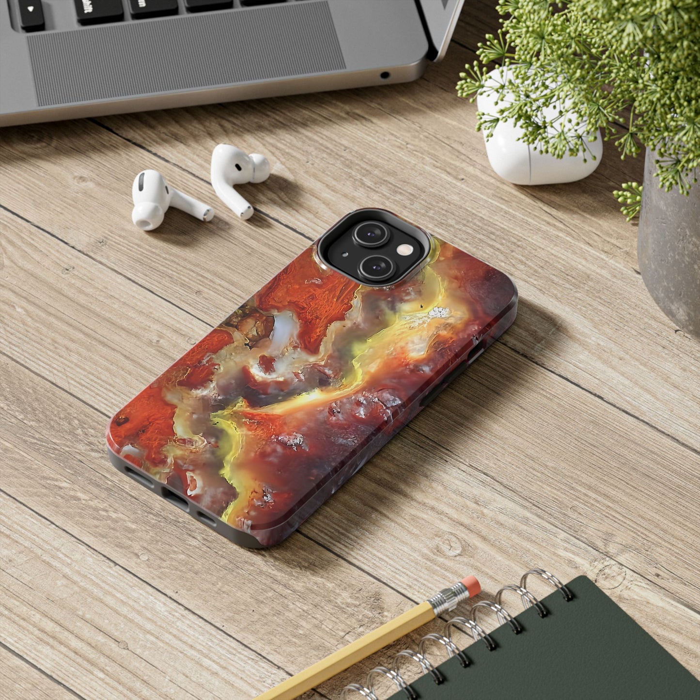 Wildfire Hyalite Bubble Opal iPhone 14 Tough Phone Case