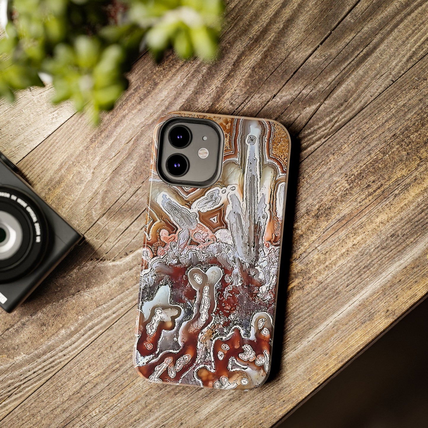 Lacey Agate iPhone 12 Tough Phone Case