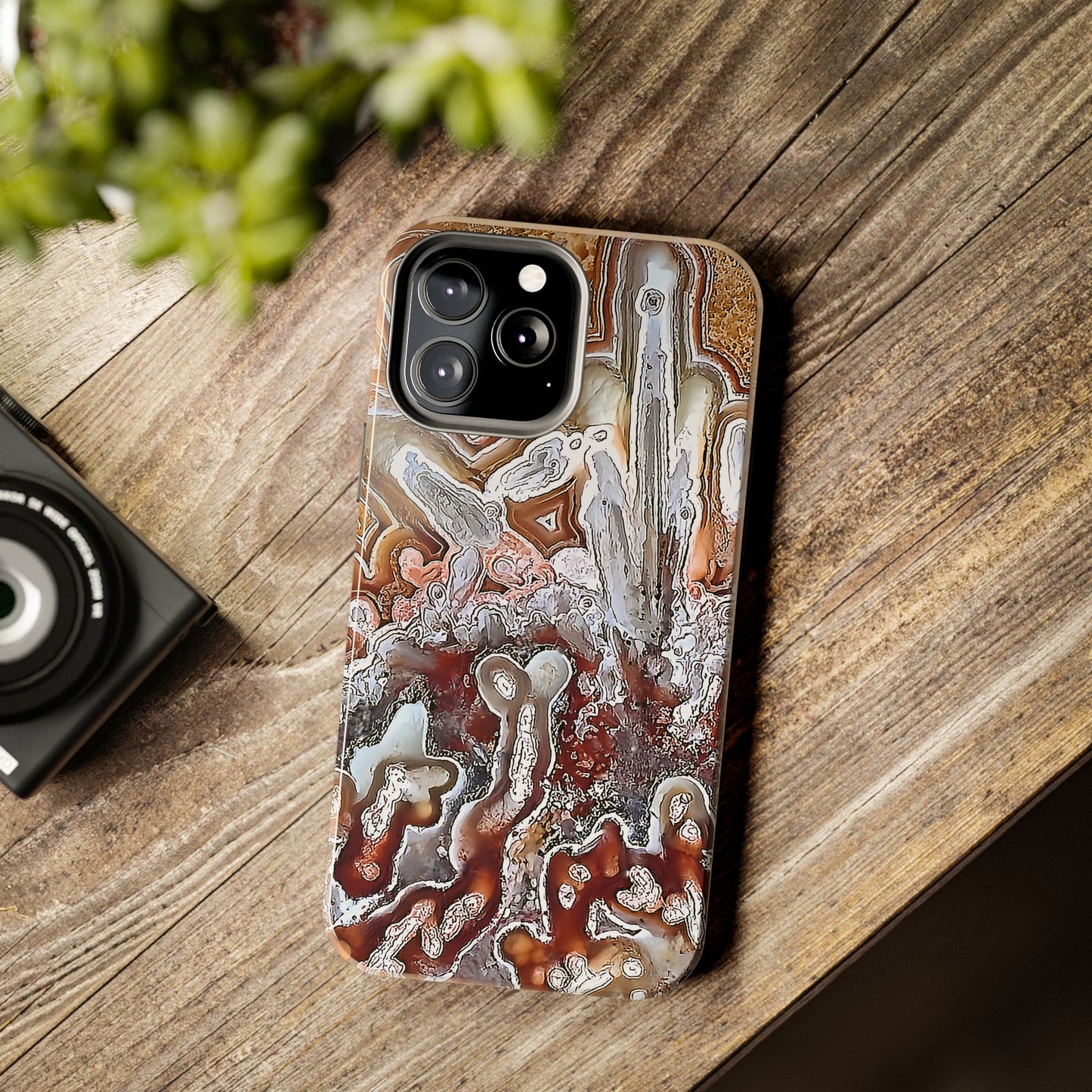 Lacey Agate iPhone 13 Tough Phone Case