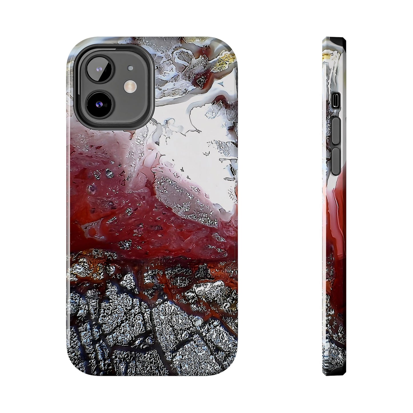 Laguna Lace Agate iPhone 12 Tough Phone Case