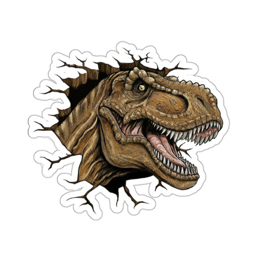 Tyrannosaurus rex - Head Bursting Through Wall Sticker