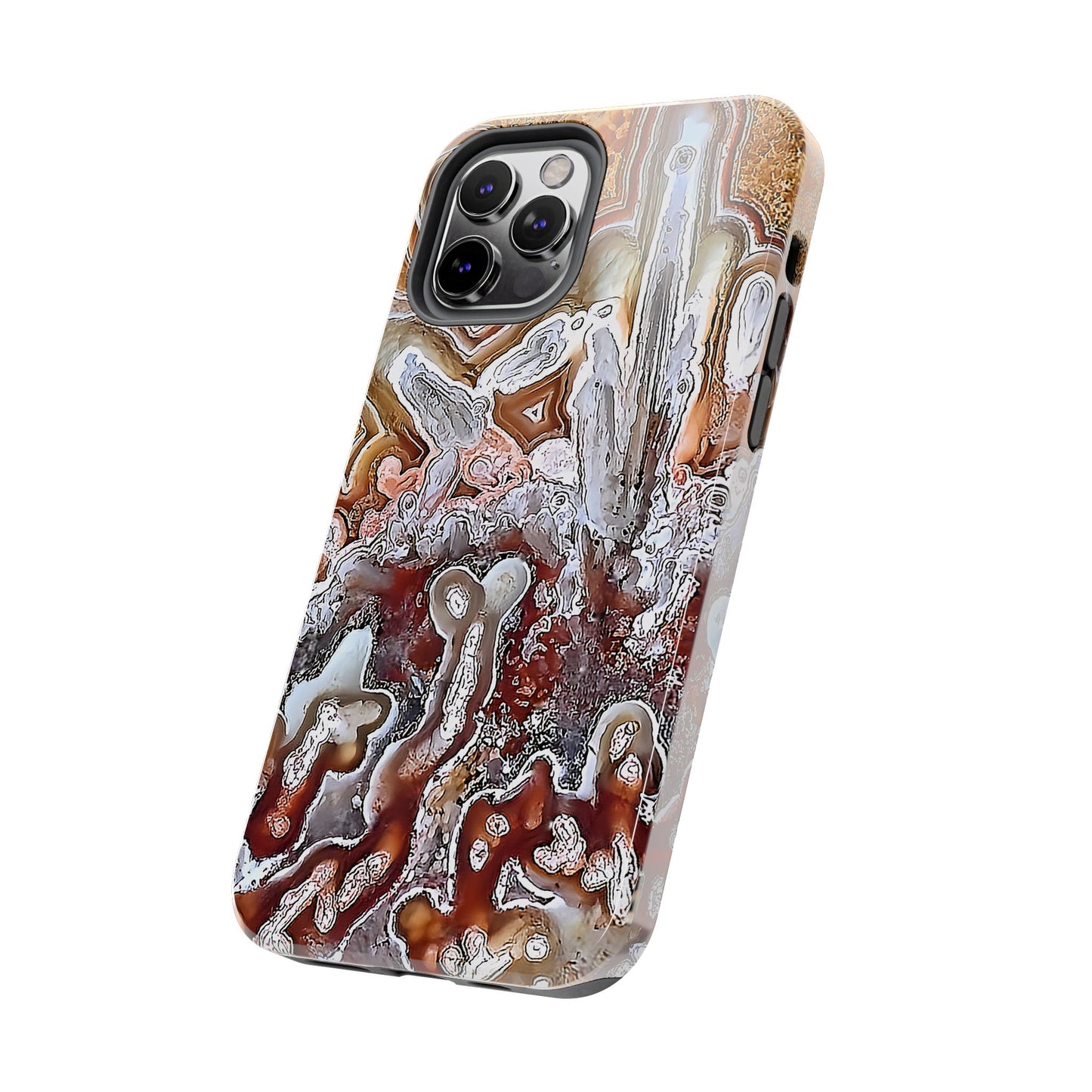 Lacey Agate iPhone 12 Tough Phone Case