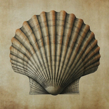 Scallop Shell wall Fine Art Print Wall Décor, Beach Décor