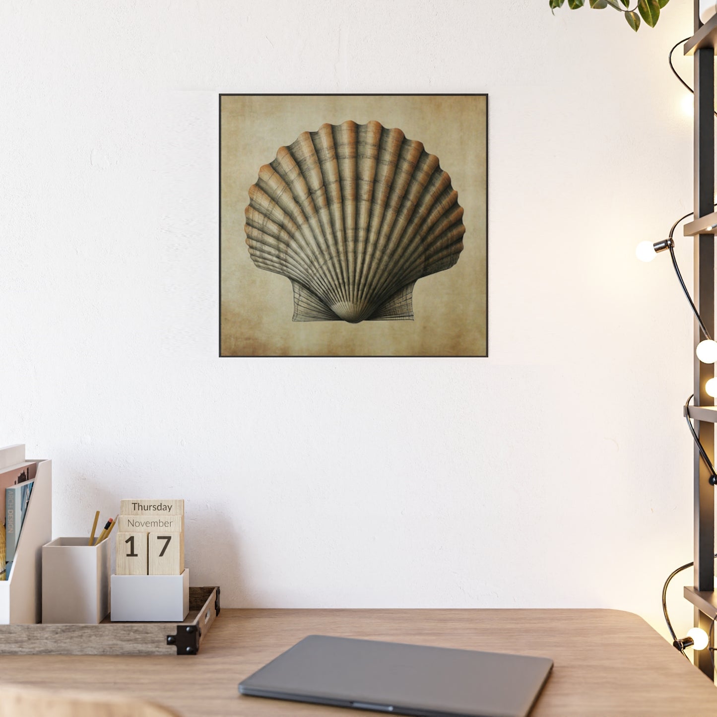 Scallop Shell wall Fine Art Print Wall Décor, Beach Décor