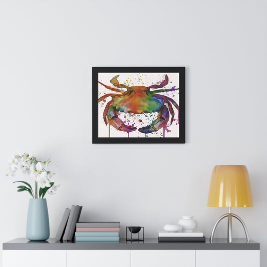 Watercolor Crab Fine Art Print Wall Décor, Beach Décor